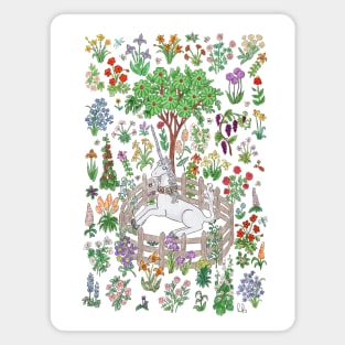 Unicorn in the Forest Magnet